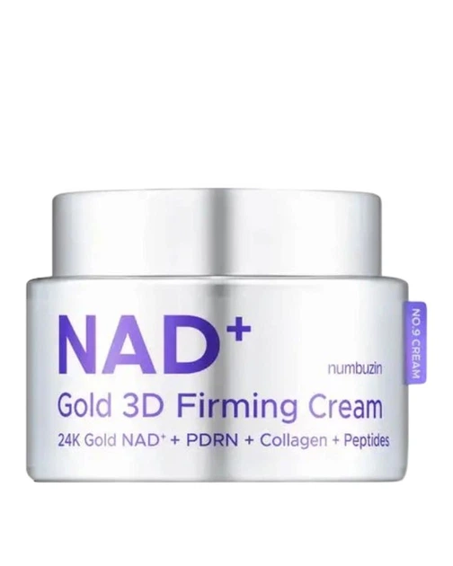Моделирующий антивозрастной крем для лица с NAD+ и золотом Numbuzin No.9 NAD+ Gold 3D Firming Cream 50 мл - Фото 1 Моделирующий антивозрастной крем для лица с NAD+ и золотом Numbuzin No.9 NAD+ Gold 3D Firming Cream 50 мл - изображение 1