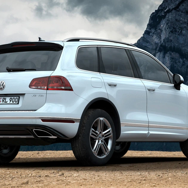 Брызговики задние Volkswagen Touareg R-line 2015-2018, (2шт.) - изображение 3