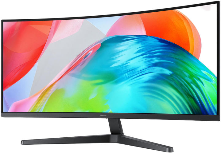 Monitor 34" Samsung ViewFinity S5 Curved Black (SAM34H550G) - obraz 2