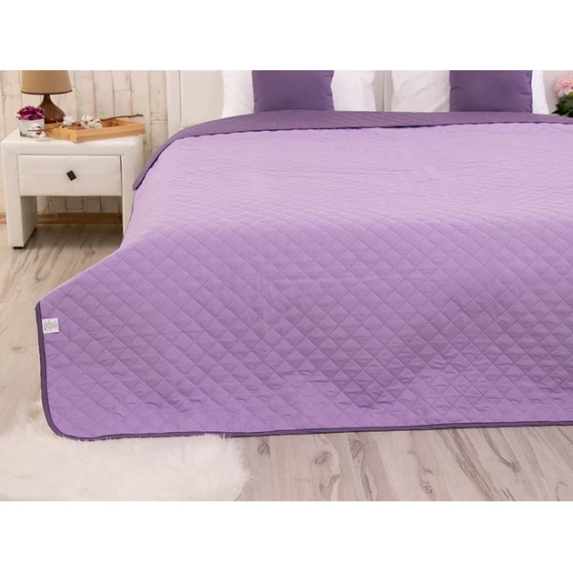 Двустороннее декоративное покрывало Руно Violet 220х240 см фиолетовое - изображение 12