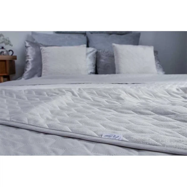 Двустороннее декоративное покрывало Руно Velour Ice зигзаг 150х220 см - изображение 4