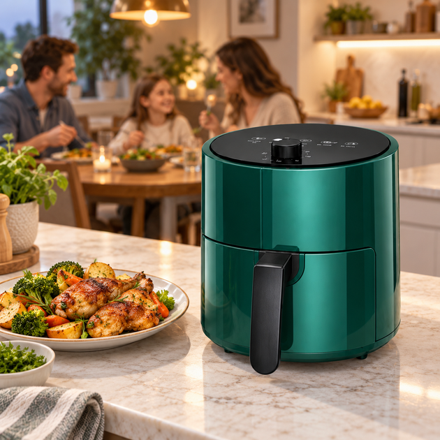 Аерофритюрниця-аерогриль з таймером 4 л Air Fryer-2294 1000 Вт - изображение 4