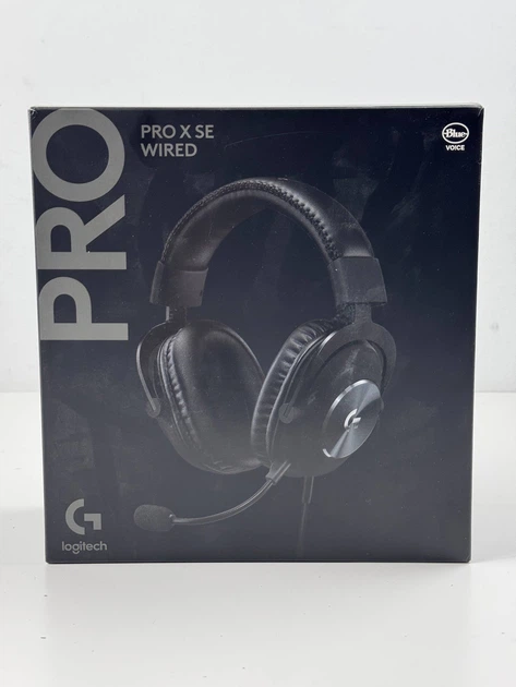 Дротові ігрові навушники Logitech G Pro X SE - знімний мікрофон, віртуальний об'ємний звук DTS Headphone:X 7.1 (981-001470) - Б/В - Фото 2 Дротові ігрові навушники Logitech G Pro X SE - знімний мікрофон, віртуальний об'ємний звук DTS Headphone:X 7.1 (981-001470) - Б/В - зображення 2