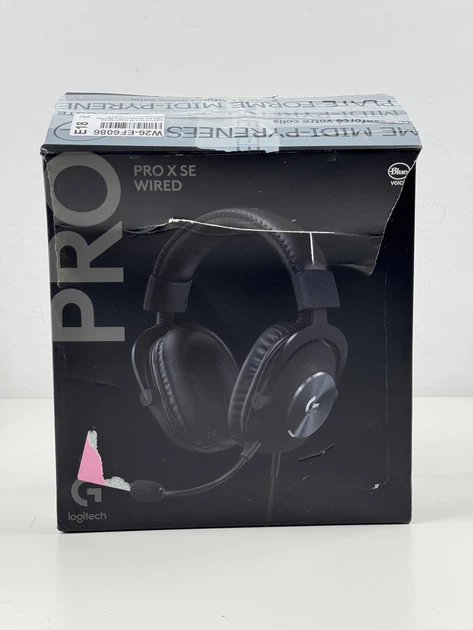 Дротові ігрові навушники Logitech G Pro X SE - знімний мікрофон, віртуальний об'ємний звук DTS Headphone:X 7.1 (981-001470) - Б/В - Фото 2 Дротові ігрові навушники Logitech G Pro X SE - знімний мікрофон, віртуальний об'ємний звук DTS Headphone:X 7.1 (981-001470) - Б/В - зображення 2