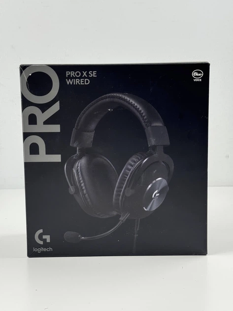 Дротові ігрові навушники Logitech G Pro X SE - знімний мікрофон, віртуальний об'ємний звук DTS Headphone:X 7.1 (981-001470) - Б/В - Фото 2 Дротові ігрові навушники Logitech G Pro X SE - знімний мікрофон, віртуальний об'ємний звук DTS Headphone:X 7.1 (981-001470) - Б/В - зображення 2