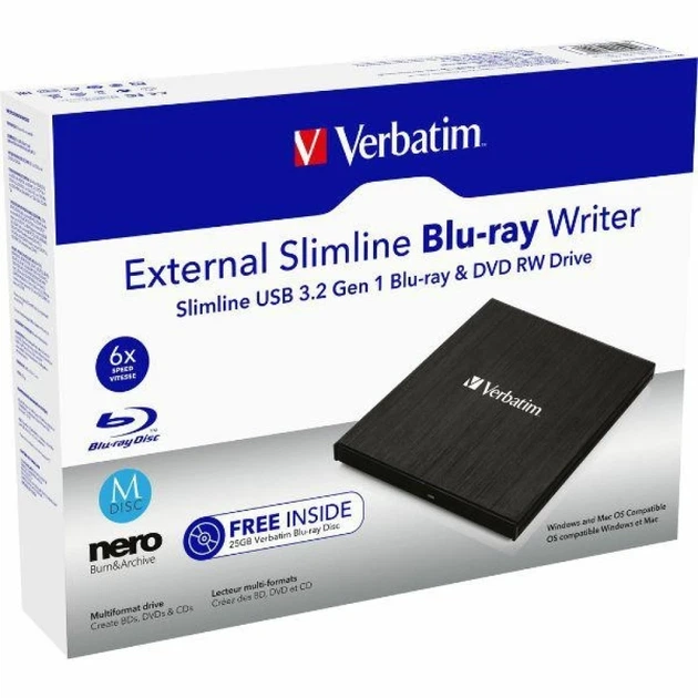 Внешний Blu-ray привод Verbatim Slimline Black (43890) - изображение 4