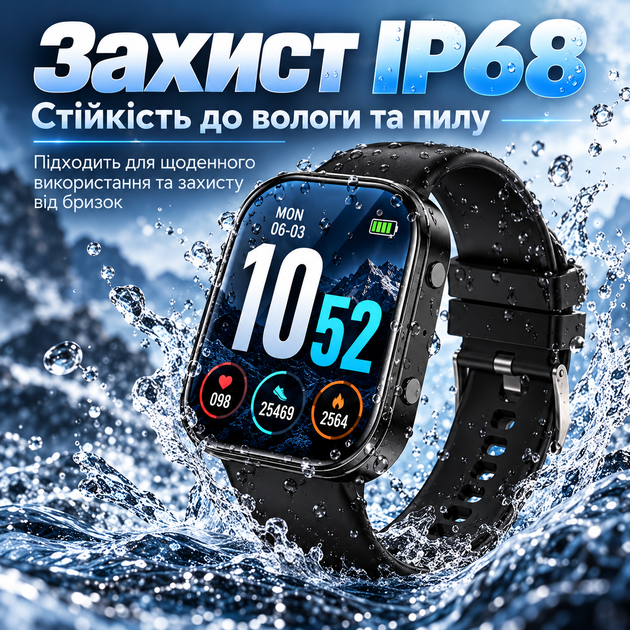 Смарт часы Smart Watch с Bluetooth-звонками, экраном 1,88" и 100+ спортивными режимами - изображение 5