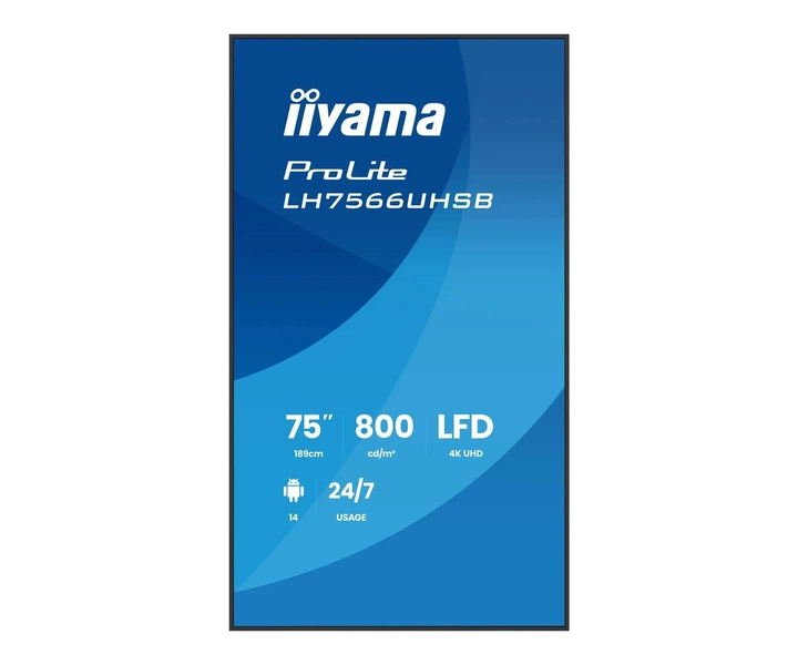 Монітор iiyama ProLite LH7566UHSB-B1AG EU - зображення 2