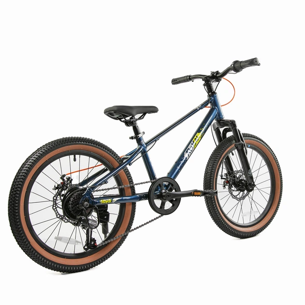 Велосипед дитячий RoyalBaby 20" Junior MTB Alloy 7 Speed Official UA синій (RB20-48-blue) - Фото 3 Велосипед дитячий RoyalBaby 20" Junior MTB Alloy 7 Speed Official UA синій (RB20-48-blue) - зображення 3