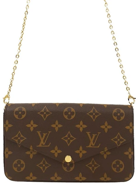 Сумка женская с логотипом Louis Vuitton Monogram Pochette Felicie M81896 Monogram Canvas 2Way Shoulder Bag Коричневый - Фото 1 Сумка женская с логотипом Louis Vuitton Monogram Pochette Felicie M81896 Monogram Canvas 2Way Shoulder Bag Коричневый - изображение 1