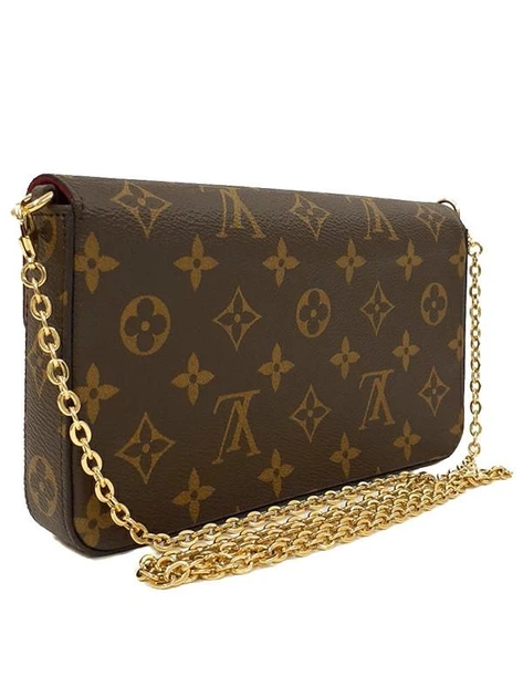 Сумка женская с логотипом Louis Vuitton Monogram Pochette Felicie M81896 Monogram Canvas 2Way Shoulder Bag Коричневый - Фото 2 Сумка женская с логотипом Louis Vuitton Monogram Pochette Felicie M81896 Monogram Canvas 2Way Shoulder Bag Коричневый - изображение 2