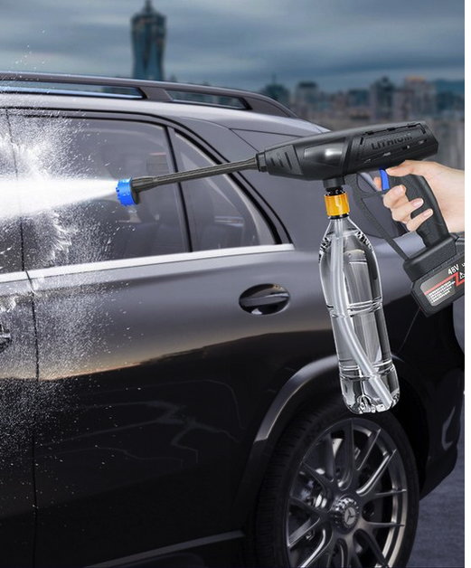 Аккумуляторная мини мойка высокого давления на 1 аккумулятор 48V автомобильная минимойка - изображение 4