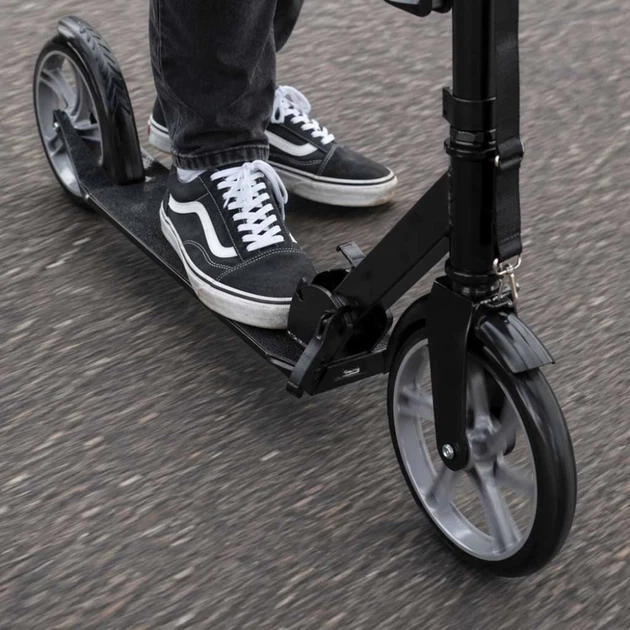 Самокат городской складной колеса Trike Fix 200 мм Black-Gray (5903039771611) - изображение 15