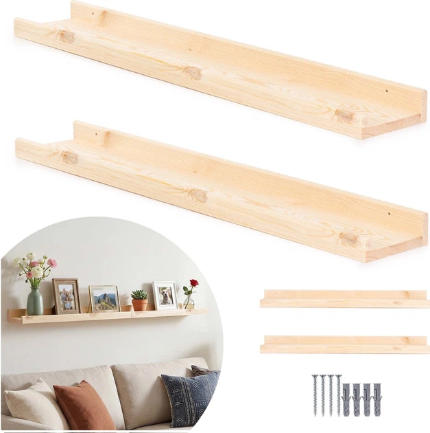 Półki ścienne Springos WF0020 80 x 15 cm 2 szt. naturalne (5908455314169) - obraz 3