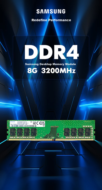 Оперативна пам'ять Samsung DDR4-3200 8192MB PC4-25600 (M378A1G44AB0-CWE) - зображення 4
