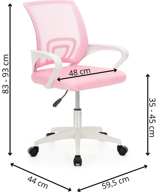 Fotel biurowy Springos HF0074 różowy (5908455316576) - obraz 17