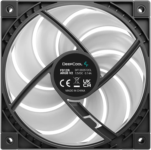 Вентилятор Deepcool FD12R ARGB V2 Black (R-FD12RARGBV2-BKAPN1-G) - зображення 3
