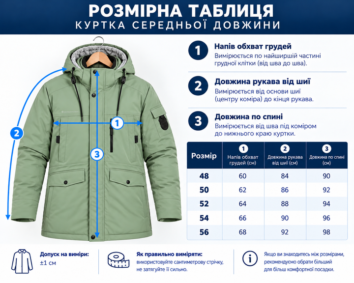 Мужская удлиненная зимняя куртка ZERO FROZEN - теплая и водонепроницаемая 54 Бежевая - изображение 8