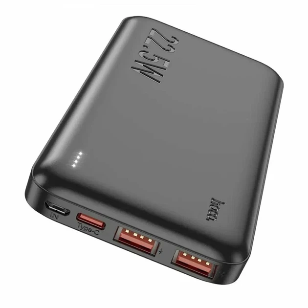 Повербанк HOCO J101 10000 мАг 22.5W, 3 USB, USB Type-C PD 20W, швидка зарядка - зображення 3