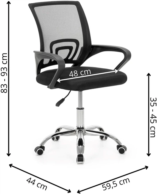 Fotel biurowy Springos HF0071 czarny (5908455315470) - obraz 19
