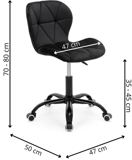 Fotel biurowy Springos HF0077 czarny (5908455316606) - obraz 17