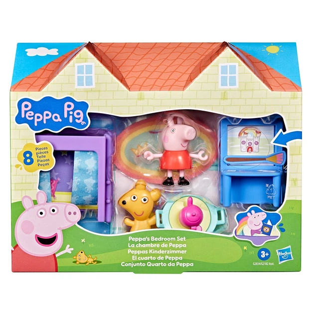 Игровой набор Peppa Figurines серии Комнаты — Комната Пеппы G2834, набор фигурок и мебели Свинка Пеппа - Фото 2 Игровой набор Peppa Figurines серии Комнаты — Комната Пеппы G2834, набор фигурок и мебели Свинка Пеппа - изображение 2