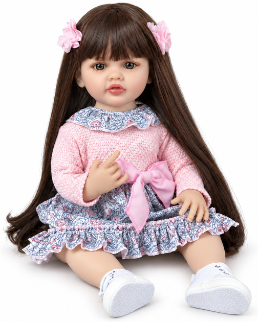 Реалистичная кукла Реборн 55 см полностью виниловая Doll Reborn Baby К0100222 - Фото 1 Реалистичная кукла Реборн 55 см полностью виниловая Doll Reborn Baby К0100222 - изображение 1