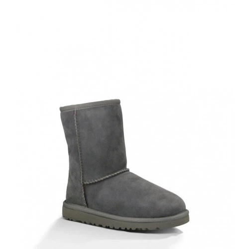 Дитячі уггі для дівчинки Замшеві Середні сірі UGG Classic Short Kids Grey (31, сірий) - Фото 2 Дитячі уггі для дівчинки Замшеві Середні сірі UGG Classic Short Kids Grey (31, сірий) - зображення 2