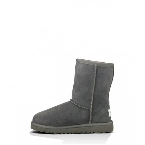 Дитячі уггі для дівчинки Замшеві Середні сірі UGG Classic Short Kids Grey (31, сірий) - Фото 3 Дитячі уггі для дівчинки Замшеві Середні сірі UGG Classic Short Kids Grey (31, сірий) - зображення 3