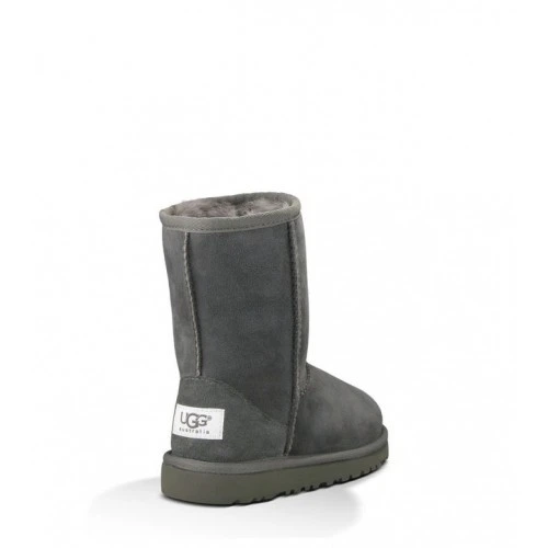 Дитячі уггі для дівчинки Замшеві Середні сірі UGG Classic Short Kids Grey (31, сірий) - Фото 4 Дитячі уггі для дівчинки Замшеві Середні сірі UGG Classic Short Kids Grey (31, сірий) - зображення 4