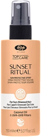 Przeciwsłoneczny spray do włosów Lisap Top Care Sunset Ritual ochronne 150 ml (8021853000124) - Zdjęcie 1 Przeciwsłoneczny spray do włosów Lisap Top Care Sunset Ritual ochronne 150 ml (8021853000124) - obraz 1