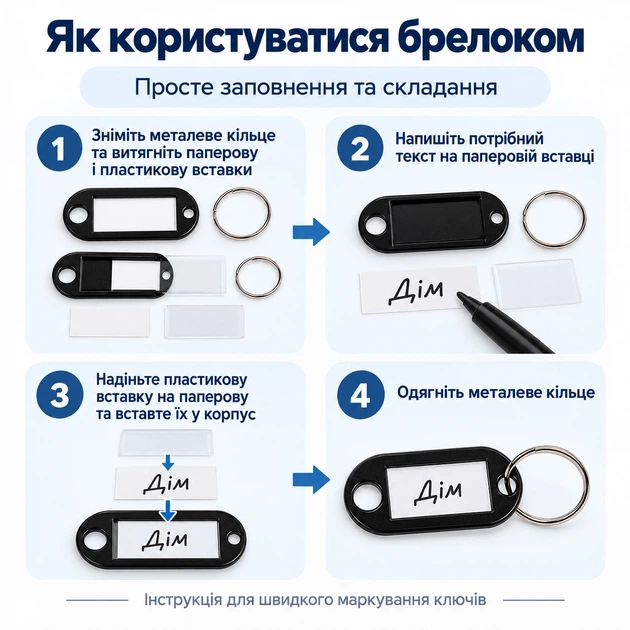 Брелок пластиковый для ключей RZ B204 - изображение 7