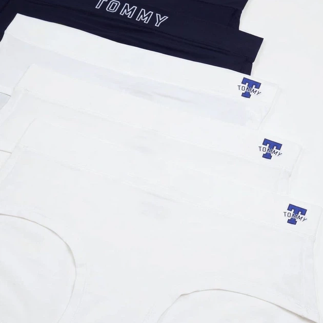 Набор трусиков слипов женских Tommy Hilfiger 464276592 S 5 шт Синий/Белый (1163148639) - Фото 3 Набор трусиков слипов женских Tommy Hilfiger 464276592 S 5 шт Синий/Белый (1163148639) - изображение 3