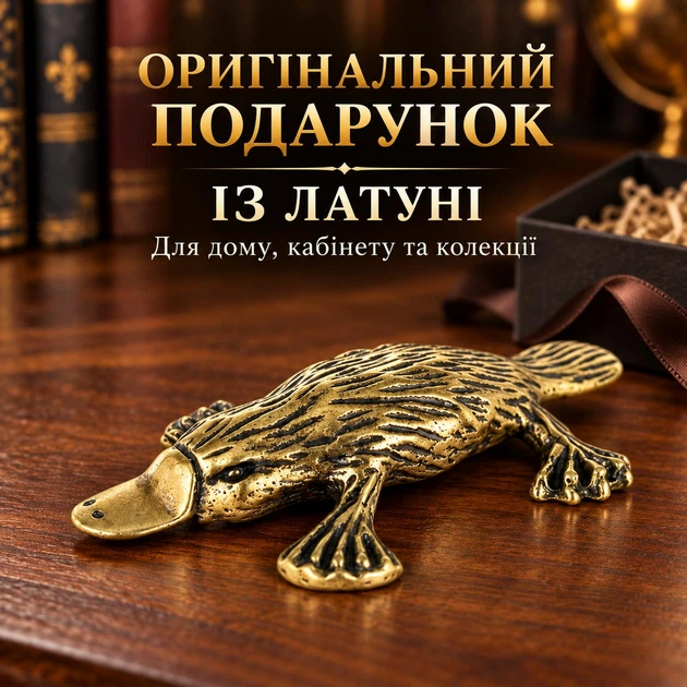 Латунная фигурка «Утконос» 5,5 × 3,3 см, 26 г - изображение 3