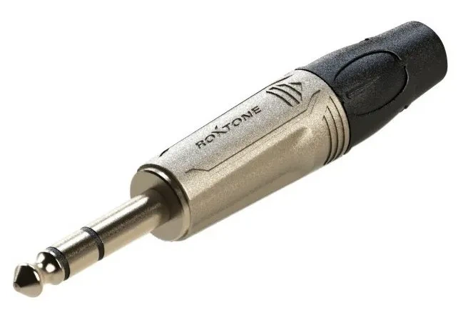 Roxtone RJ3P-NN — штекер Jack 6,3 мм TRS, нікельований - Фото 2 Roxtone RJ3P-NN — штекер Jack 6,3 мм TRS, нікельований - зображення 2