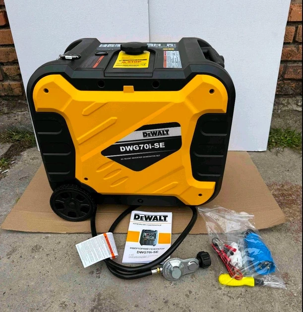 Інверторний Генератор DeWALT DWG70i-SE Газ/Бензин (7.0–7.5 кВт) Електростартер, AVR, ATS, Закритий корпус - зображення 2