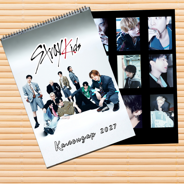 Календарь перекидной настенный Стрей Кидс Stray Kids 2027 (39685) А3 - Фото 1 Календарь перекидной настенный Стрей Кидс Stray Kids 2027 (39685) А3 - изображение 1