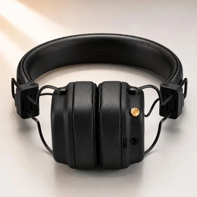 Навушники Marshall Major IV Bluetooth (black) - изображение 3