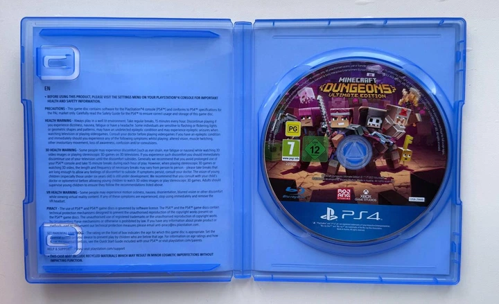 Диск для PlayStation 4 - Minecraft Dungeons Ultimate Edition, русские субтитры, Б/У - изображение 3