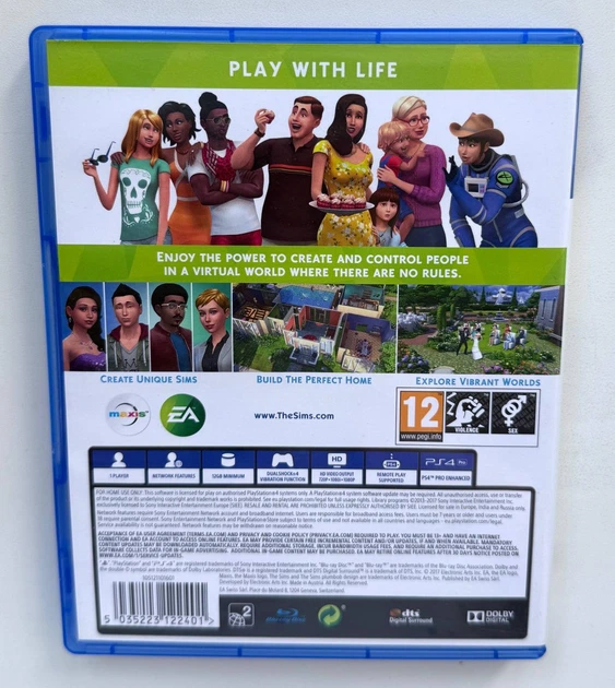 Диск для PlayStation 4 - The SIMS 4, русские субтитры, Б/У - Фото 2 Диск для PlayStation 4 - The SIMS 4, русские субтитры, Б/У - изображение 2