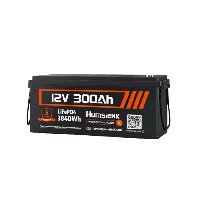 Аккумулятор LiFePO4 Humsienk 12V 300Ah 3840Wh - Литий-железо-фосфатная батарея для инвертора ИБП и солнечных станций - Фото 1 Аккумулятор LiFePO4 Humsienk 12V 300Ah 3840Wh - Литий-железо-фосфатная батарея для инвертора ИБП и солнечных станций - изображение 1
