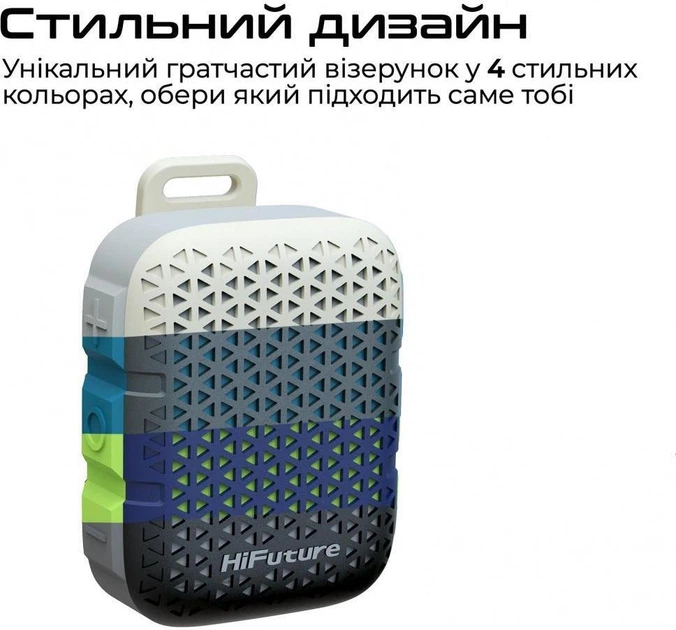 Портативна колонка HiFuture Pocket-S 5W Blue-Green (pocket-s.bluegreen) - зображення 9