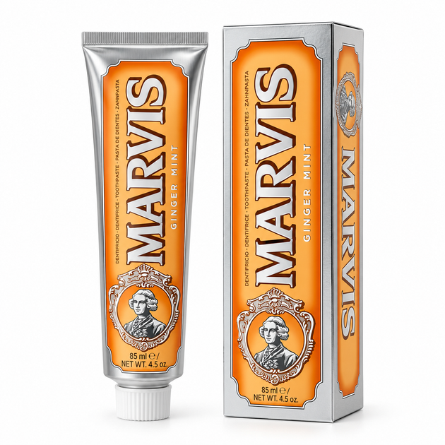Зубна паста Marvis Ginger Mint Імбир і м’ята, 85 мл - Фото 2 Зубна паста Marvis Ginger Mint Імбир і м’ята, 85 мл - зображення 2