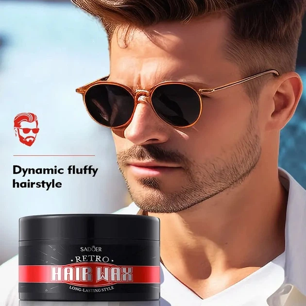 Воск для волос стайлинговый матовый SADOER Retro Hair Wax (100 г) - изображение 4