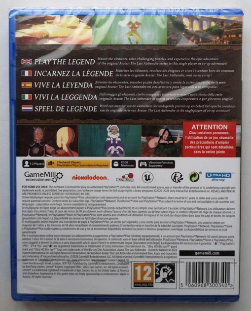 Диск для PlayStation 5 - Avatar The Last Airbender Quest For Balance, английская версия - Фото 3 Диск для PlayStation 5 - Avatar The Last Airbender Quest For Balance, английская версия - изображение 3