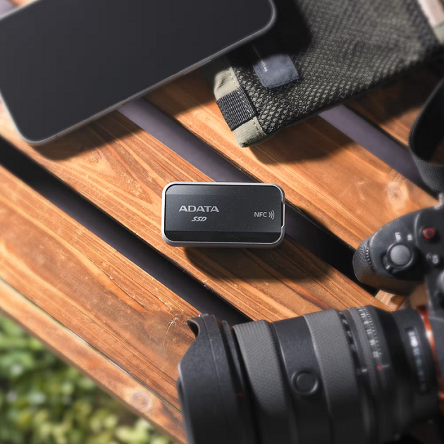 Портативний SSD ADATA URBAN TAPSAFE 1TB USB 3.2 Gen2 x2 Read/Write 1900MB/s/1800MB/s with NFC Black - изображение 8