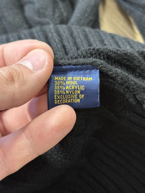 Світер в'язаний Polo Ralph Lauren 1/3 zip розмір XXL чорний колір (3ns-5h2-hqa) - Фото 8 Світер в'язаний Polo Ralph Lauren 1/3 zip розмір XXL чорний колір (3ns-5h2-hqa) - зображення 8