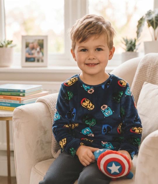 Дитяча тепла піжамна кофта marvel (мервел) для хлопчика 5-6 років (зріст 116 см) - Фото 3 Дитяча тепла піжамна кофта marvel (мервел) для хлопчика 5-6 років (зріст 116 см) - изображение 3