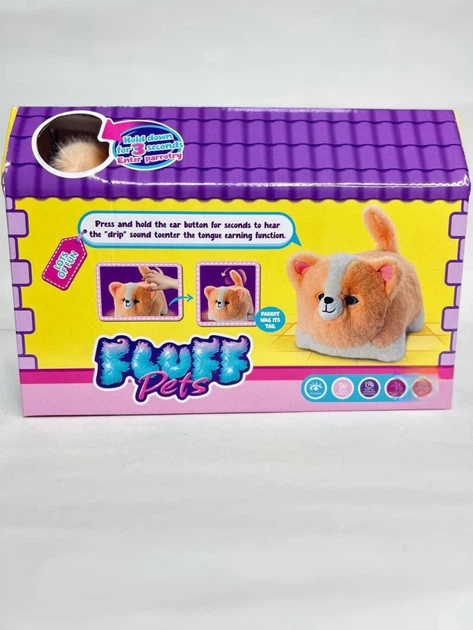 Інтерактивна м'яка іграшка Собачка «Fluff Pets» C3502 (повторює голос, кліпає очима, звукові ефекти - зображення 3