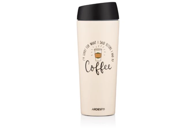 Термокружка Ardesto Сoffee Time AR-2645-С 450 мл пудровая - Фото 1 Термокружка Ardesto Сoffee Time AR-2645-С 450 мл пудровая - изображение 1